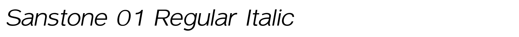 Sanstone 01 Regular Italic image